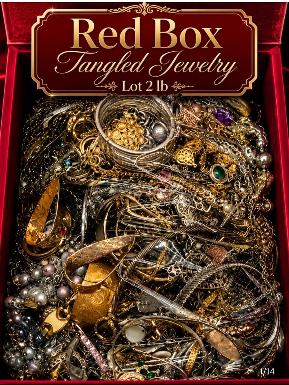 3 LB 3-Way Jewelry Treasure Mix | Organic Pull + Curated + Sight-Unseen Tangled View 5